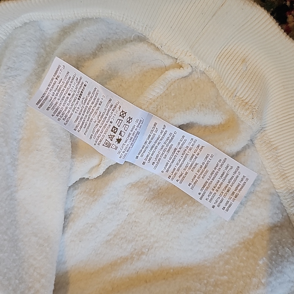 Boden off-white sweater with broderie anglaise sleeves US size 14 - Picture 5 of 10